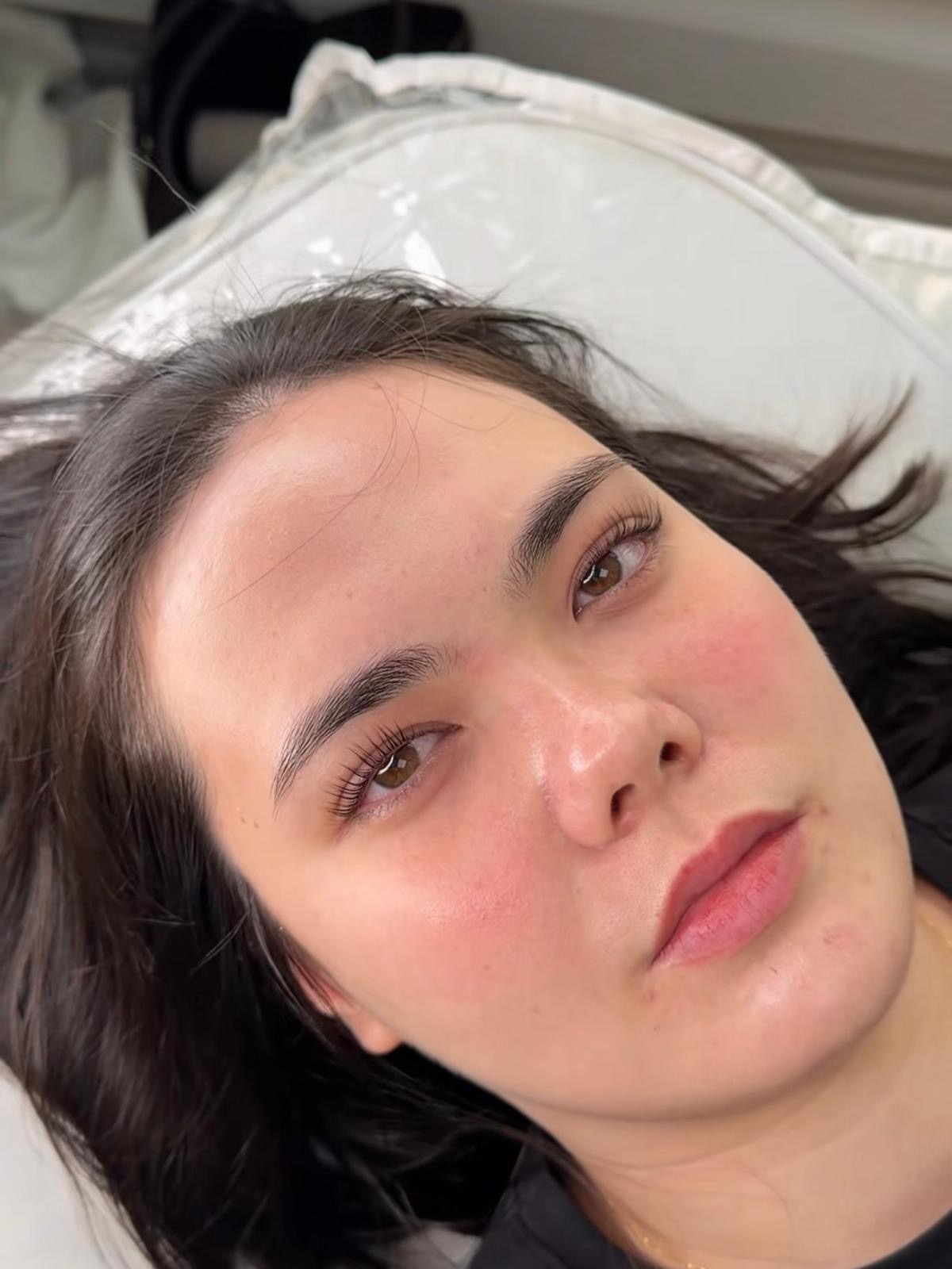 Brow shaping at Layerd Studios